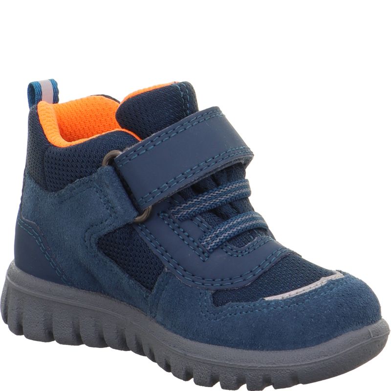 Superfit SPORT7 MINI Sneakers high - Material: Leder/Sonstiges Material/Texti in Blue