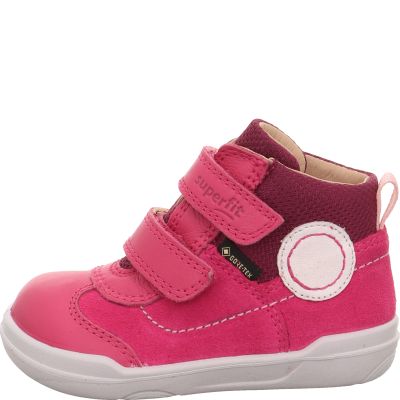 Superfit SUPERFREE Mädchen Sneaker high - Material: Leder/Textil in Pink