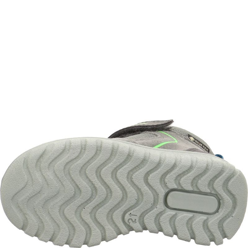 Superfit SPORT7 MINI Sneakers high - Material: Leder/Sonstiges Material/Texti in Green