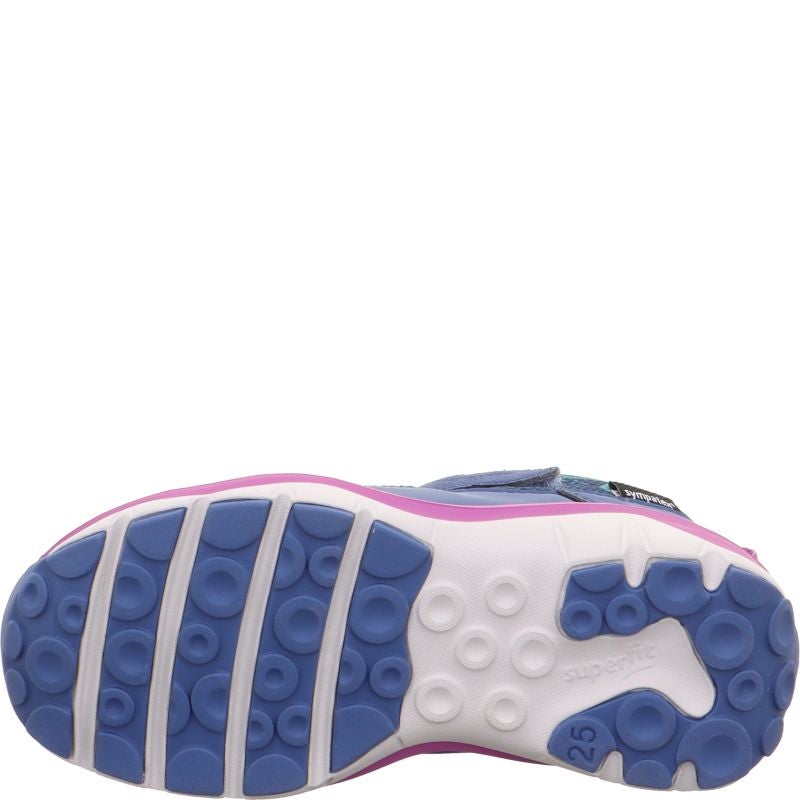 Superfit SPORT5 Girls Sneakers high - Material: Textil/Sonstiges Material in Blue