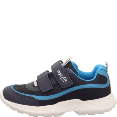 Superfit RUSH Jungen Sneaker low - Material: Textil/Sonstiges Material in Blau