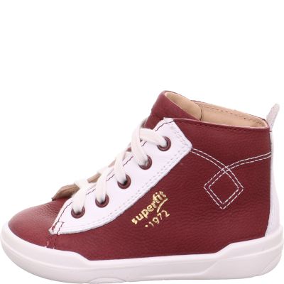 Superfit SUPERFREE Unisex, Boys Sneakers high - Material: Leather in Red