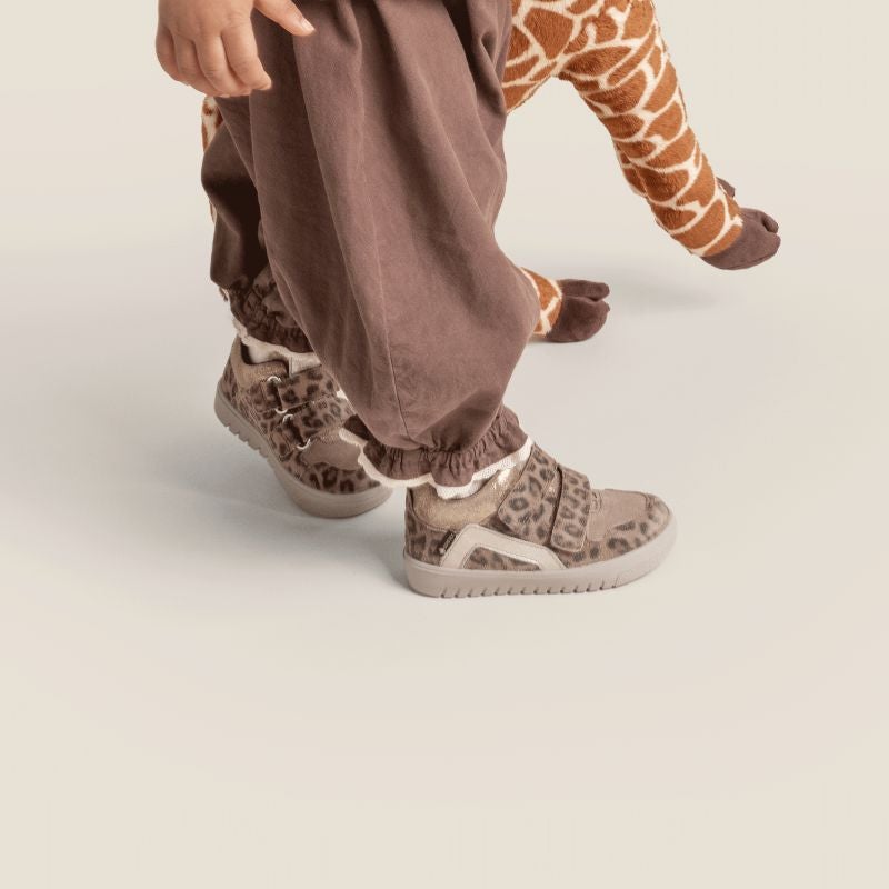 Superfit SUPIES 4S Mädchen Sneaker high - Material: Leder/Textil in Braun