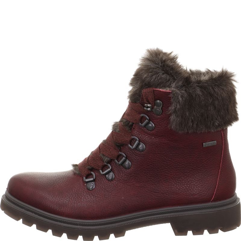 Legero MONTA Damen Schnürboots - Material: Leder in Rot