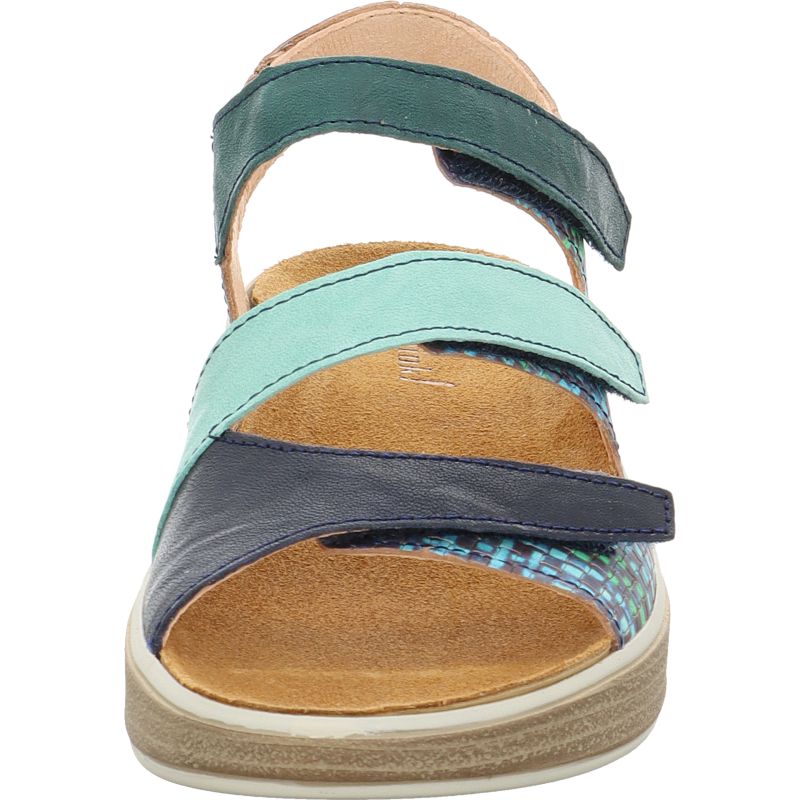 Think MEGGIE Woman Strap sandal - Material: Leather in Multi Colour