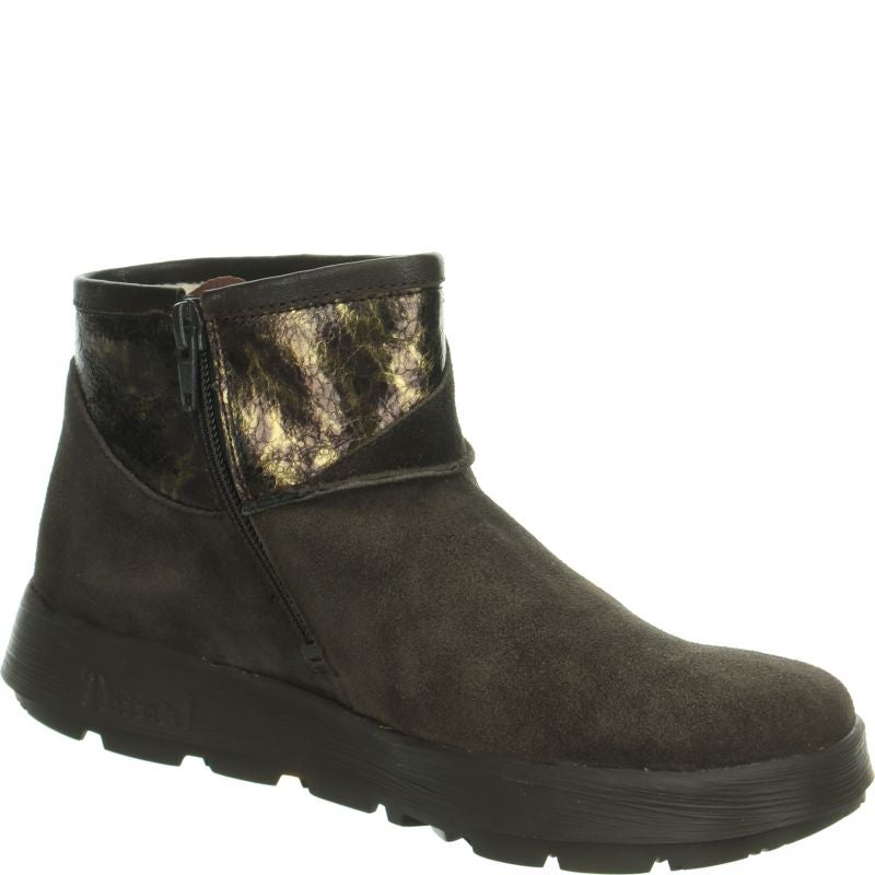 Think COMODA Woman Ankle boot - Material: Leather in Brown
