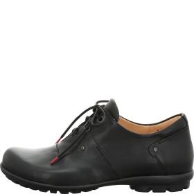 Think! KONG Herren Schnürschuh - Material: Leder in Schwarz