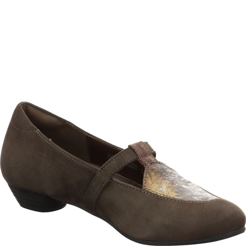 Think GRACE Woman Pumps - Material: Leather in Grey