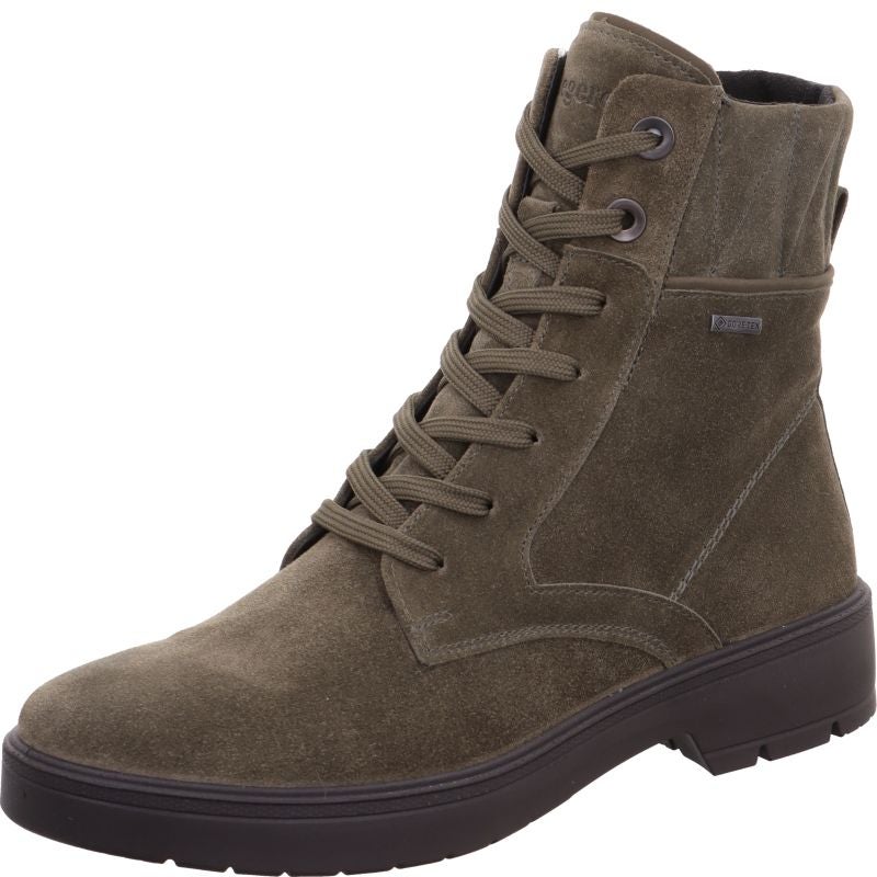 Legero MYSTIC Woman Lace-up boot - Material: Leather in Green