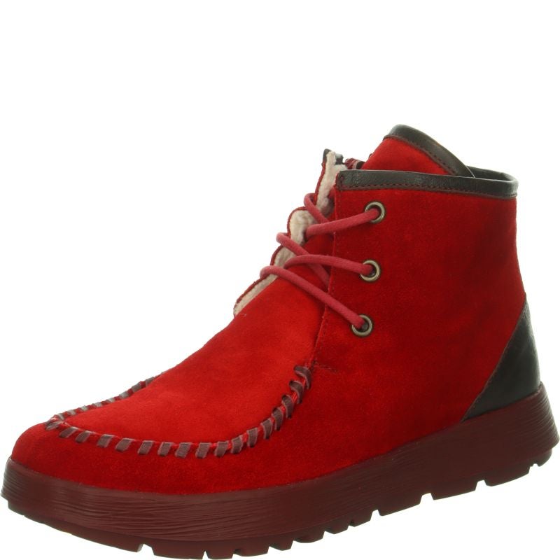 Think! COMODA Damen Stiefelette - Material: Leder in Rot