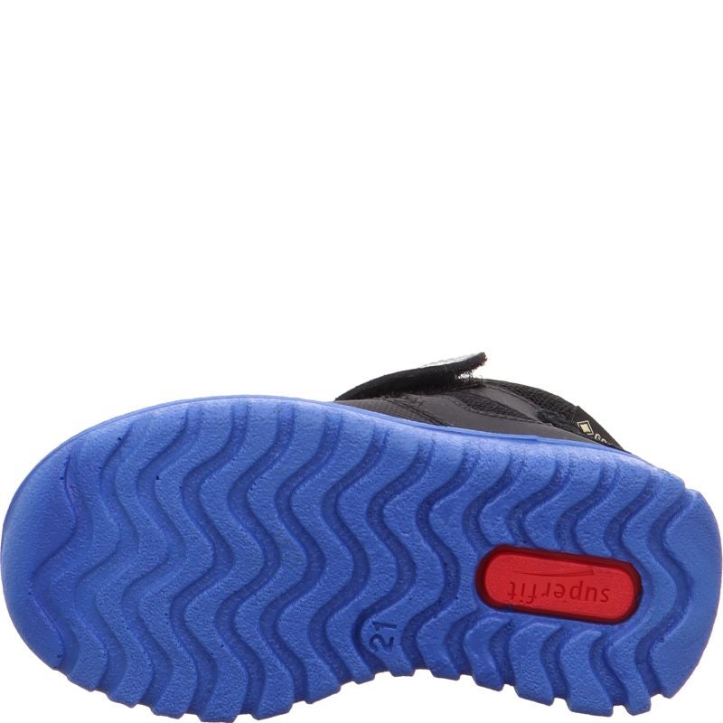 Superfit SPORT7 MINI Unisex, Jungen Sneaker low - Material: Leder/Sonstiges Material/Textil in Schwarz