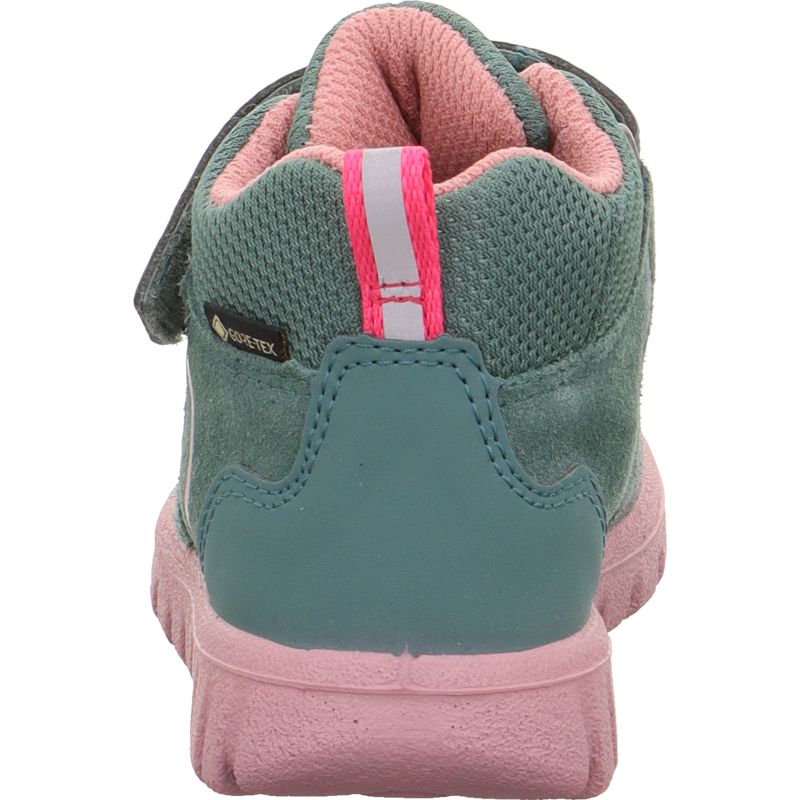 Superfit SPORT7 MINI Unisex | Mädchen Sneaker high - Material: Leder/Sonstiges Material/Textil in Grün