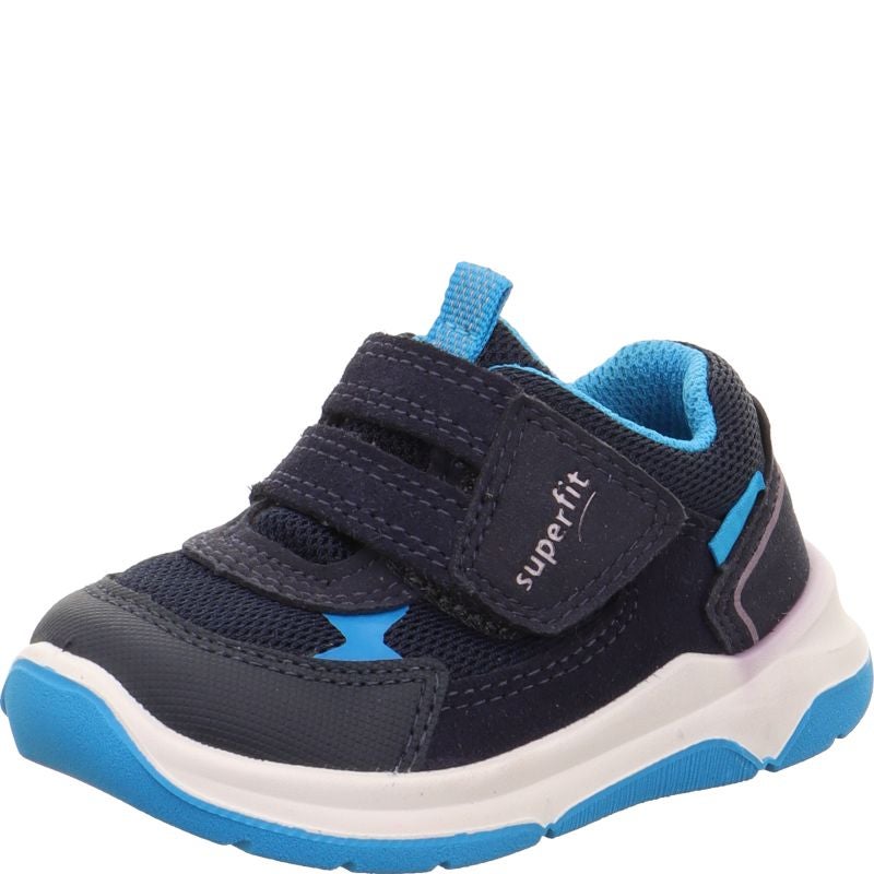 Superfit COOPER Unisex, Boys Sneakers low - Material: Leder/Sonstiges Material/Texti in Blue