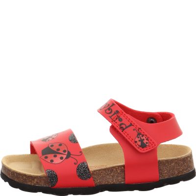Superfit FUSSBETTPANTOFFEL Mädchen Sandale - Material: Sonstiges Material in Rot