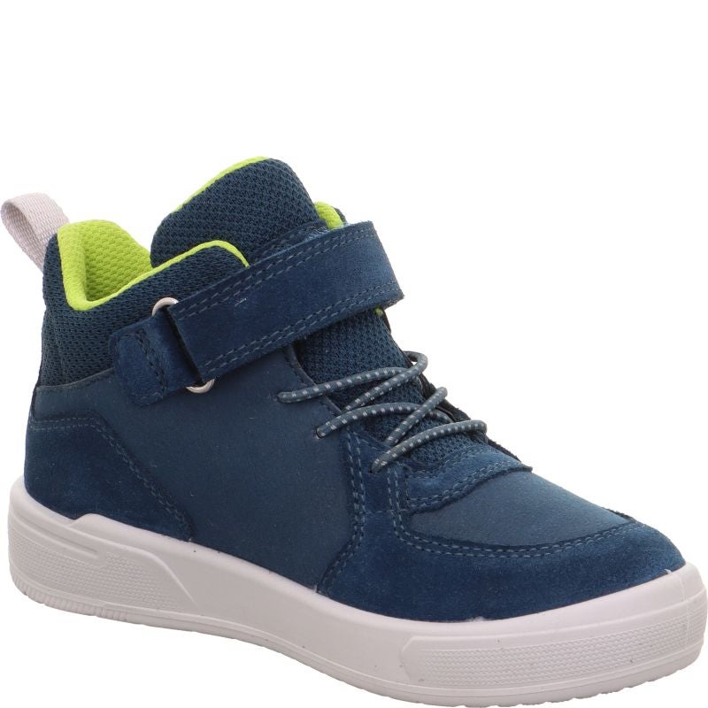 Superfit MAVERICK Jungen Sneaker high - Material: Leder/Sonstiges Material/Textil in Blau
