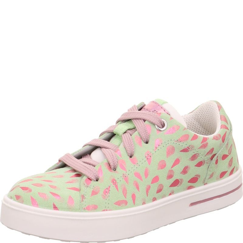 Superfit STELLA Sneaker low - Material: Leder/Textil in Grün