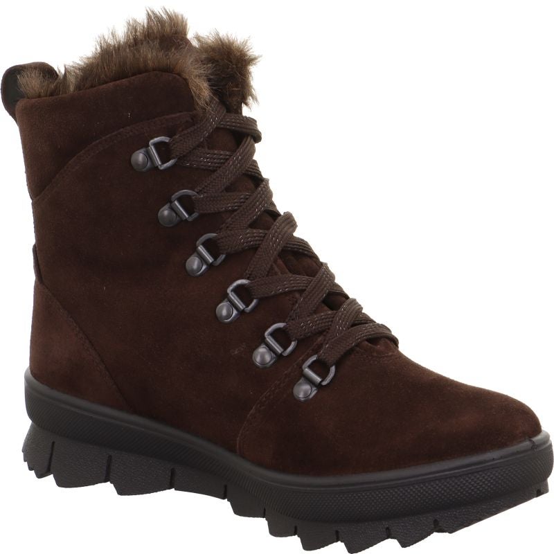 legero NOVARA Damen Schnürboots - Material: Leder in Braun