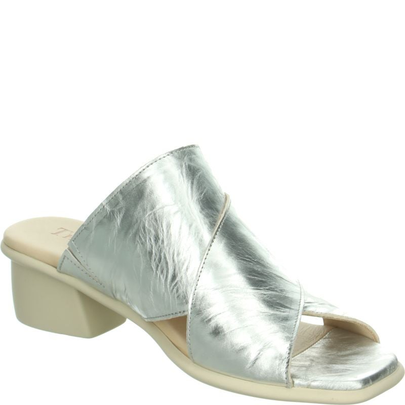 Think VIVI Mules - Material: Leather in Metallic