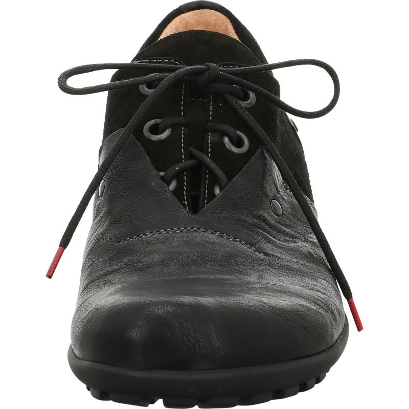 Think KONG HERREN Men Lace up shoe - Material: Leather in Black
