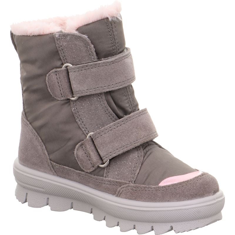 Superfit FLAVIA Mädchen Boots - Material: Leder/Textil in Grau
