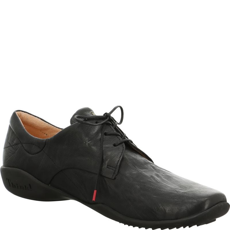 Think STONE HERREN Men Lace up shoe - Material: Leather in Black