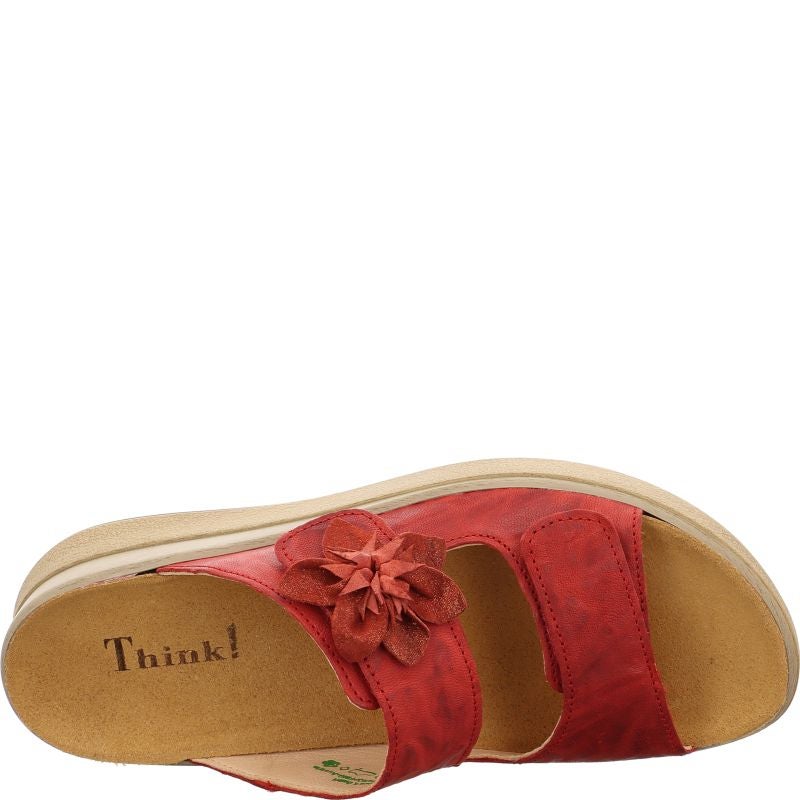 Think MEGGIE Woman Mules - Material: Leather in Red