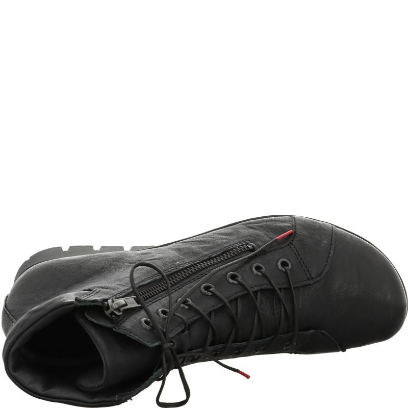Think! MENSCHA Damen Stiefelette - Material: Leder in Schwarz
