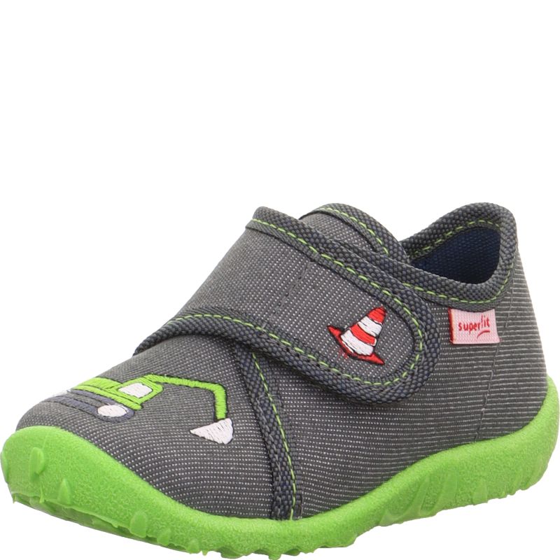 Superfit SPOTTY Boys Slipper - Material: Textile in Grey