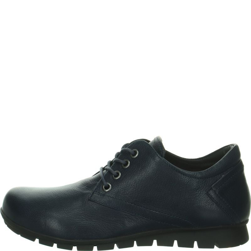 Think! MENSCHA Schnürschuh - Material: Leder in Blau