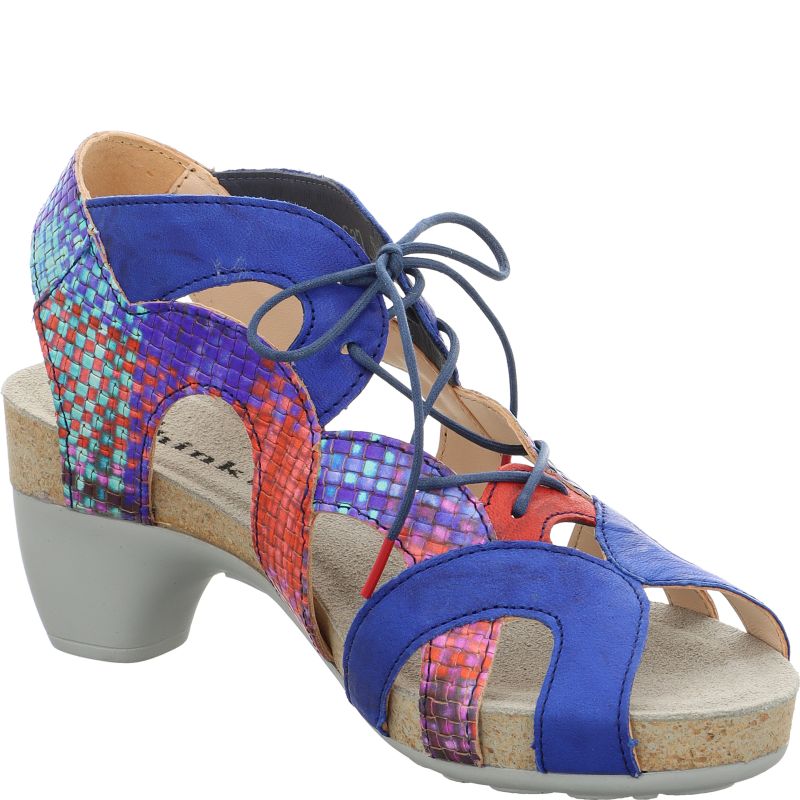 Think TRAUDI Woman Sandal - Material: Leather in Blue