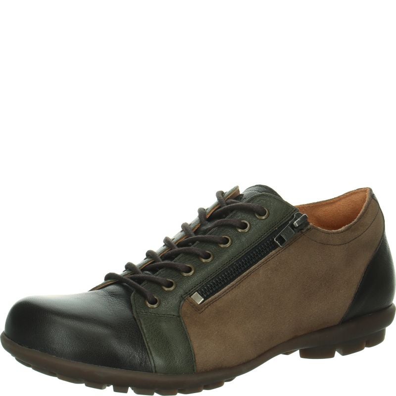 Think KONG HERREN Lace up shoe - Material: Leather in Brown