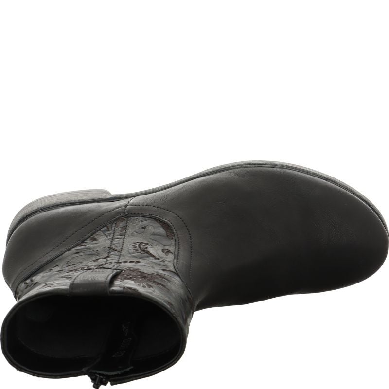 Think! AGRAT Damen Stiefelette - Material: Leder in Schwarz