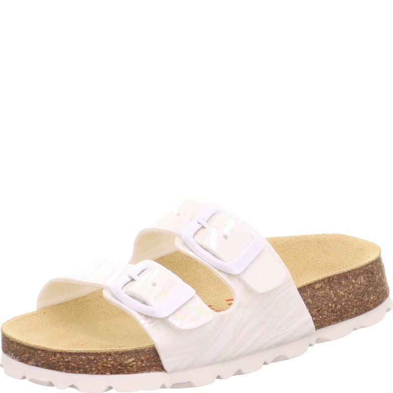Superfit FUSSBETTPANTOFFEL Slipper - Material: Textile in White