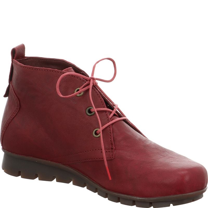 Think! MENSCHA Damen Ankle Boots - Material: Leder in Rot