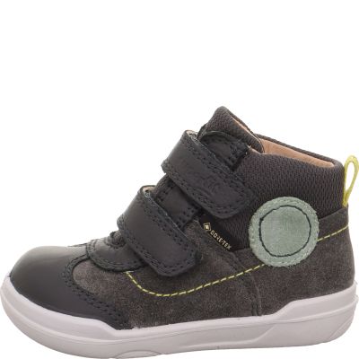 Superfit SUPERFREE Jungen, Unisex, Mädchen Sneaker high - Material: Leder/Textil in Grau