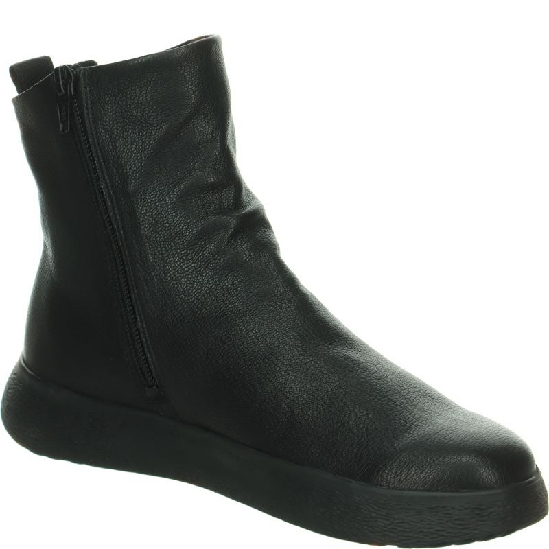 Think! TURNA LIGHT Damen Stiefelette - Material: Leder in Schwarz