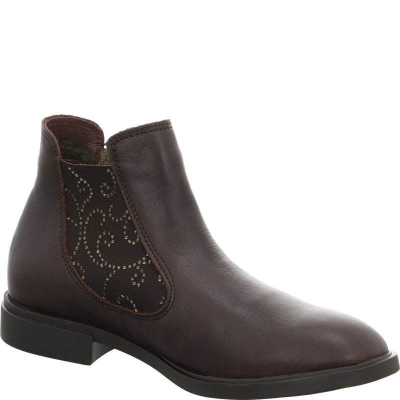 Think NINA Woman Chelsea boot - Material: Leather in Brown