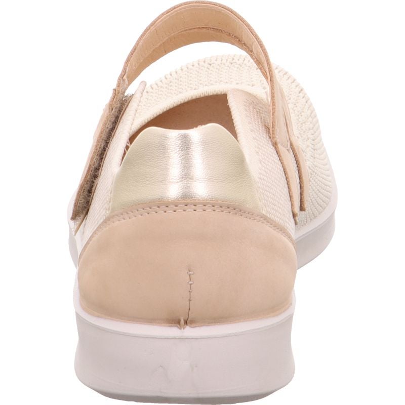 legero LUCCA Damen Ballerina - Material: Leder/Textil in Beige