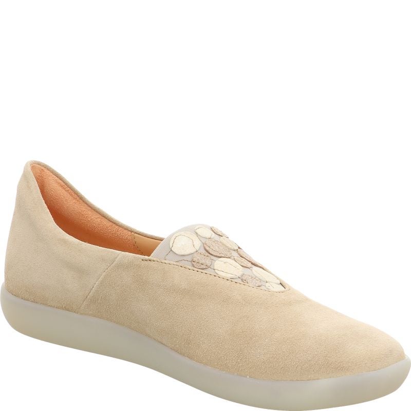 Think NATURE Ballerina - Material: Leather in Beige