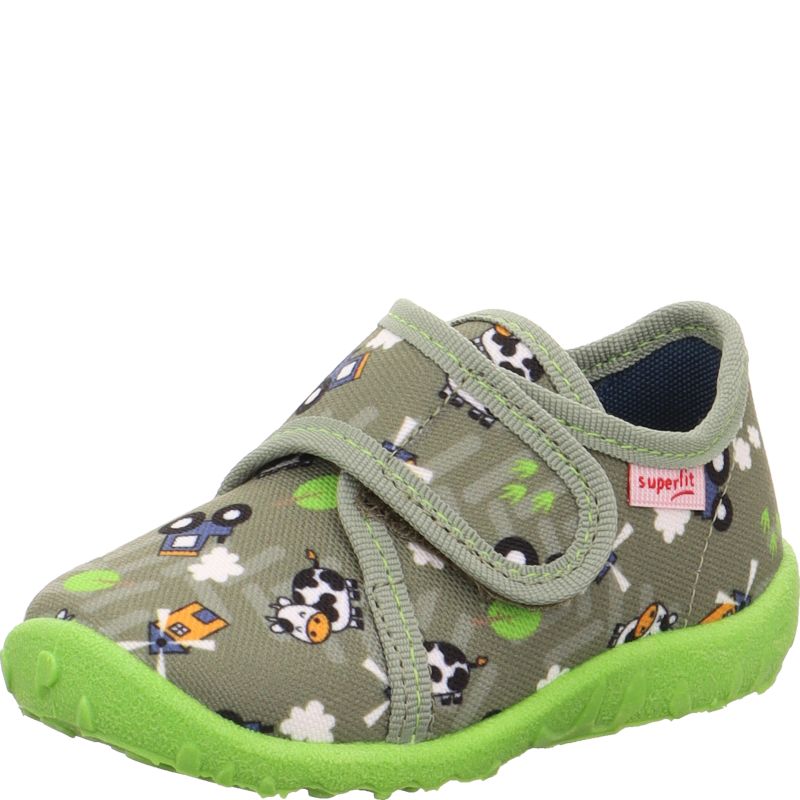 Superfit SPOTTY Boys Slipper - Material: Textile in Green