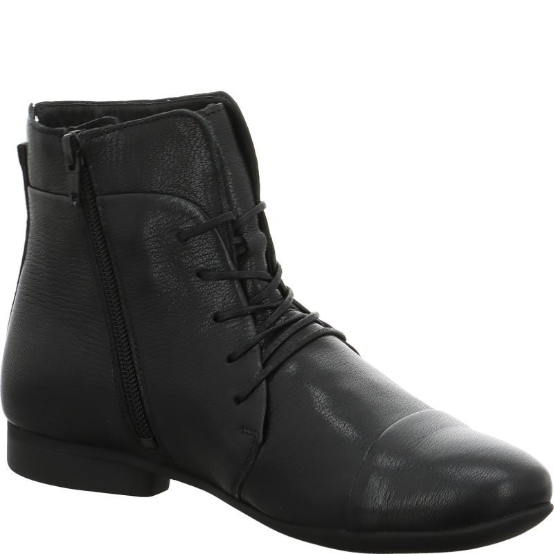Think! GUAD2 Damen Stiefelette - Material: Leder in Schwarz