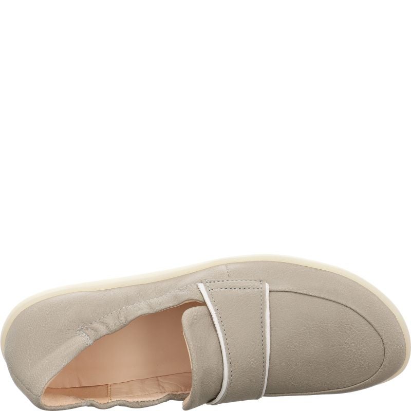 Think NATURE Woman Slipper - Material: Leather in Grey
