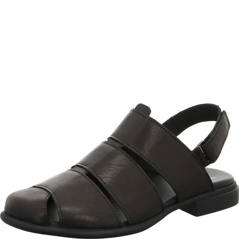Think! KAMAA Damen Sandale - Material: Leder in Schwarz