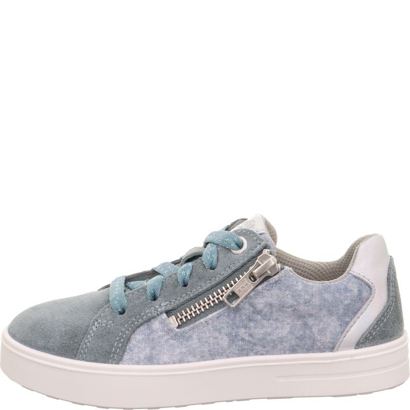 Superfit STELLA Sneaker low - Material: Leder/Textil in Grün