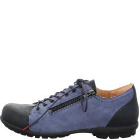 Think! KONG Herren Schnürschuh - Material: Leder in Blau