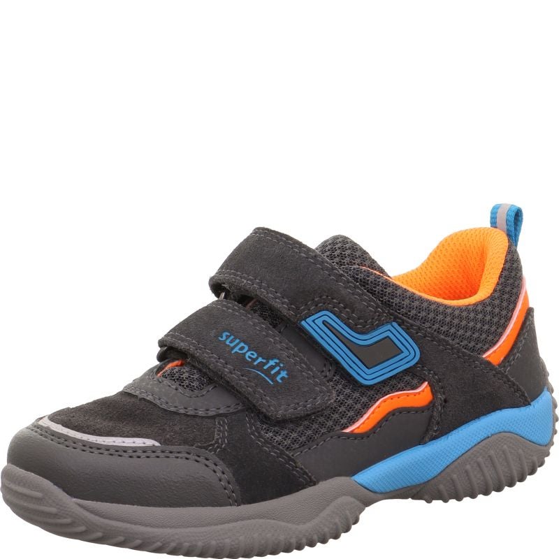Superfit STORM Boys Sneakers low - Material: Leder/Sonstiges Material/Texti in Grey