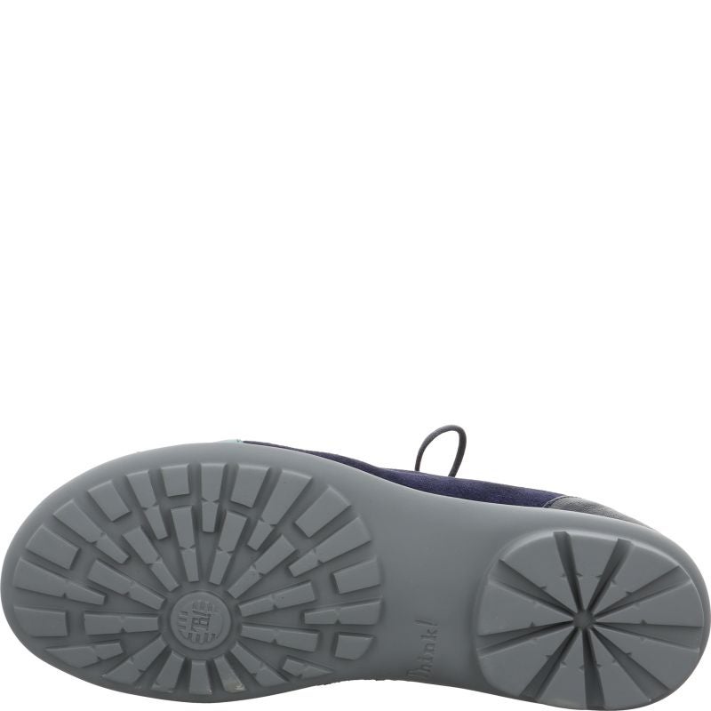 Think KONG HERREN Men Lace up shoe - Material: Leather in Blue