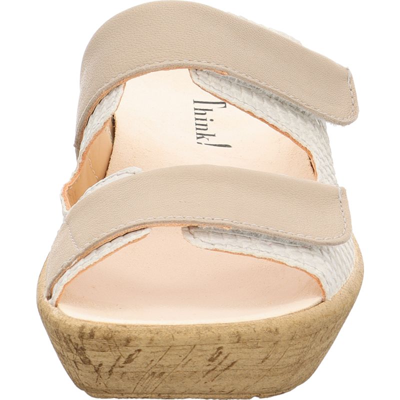 Think KATE Woman Mules - Material: Leather in White