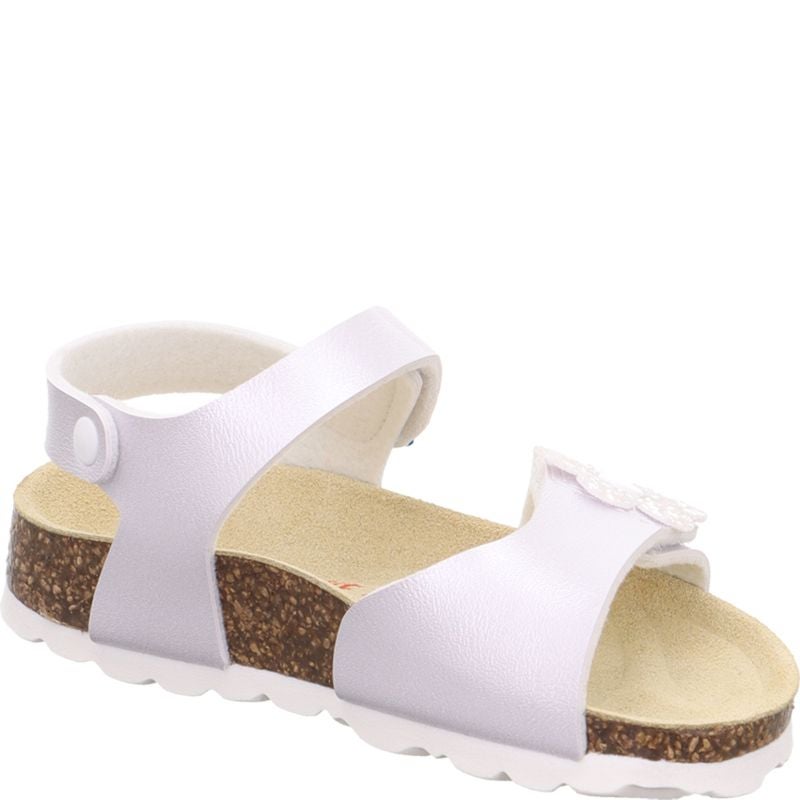 Superfit FUSSBETTPANTOFFEL Girls Sandal - Material: Sonstiges Material in White