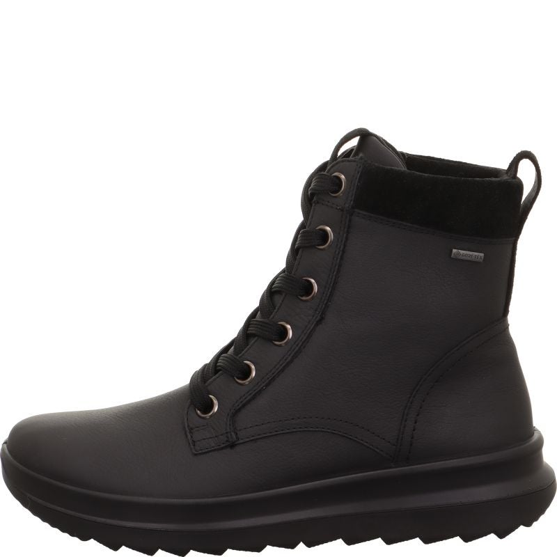 legero DREAMER Damen Schnürboots - Material: Leder in Schwarz